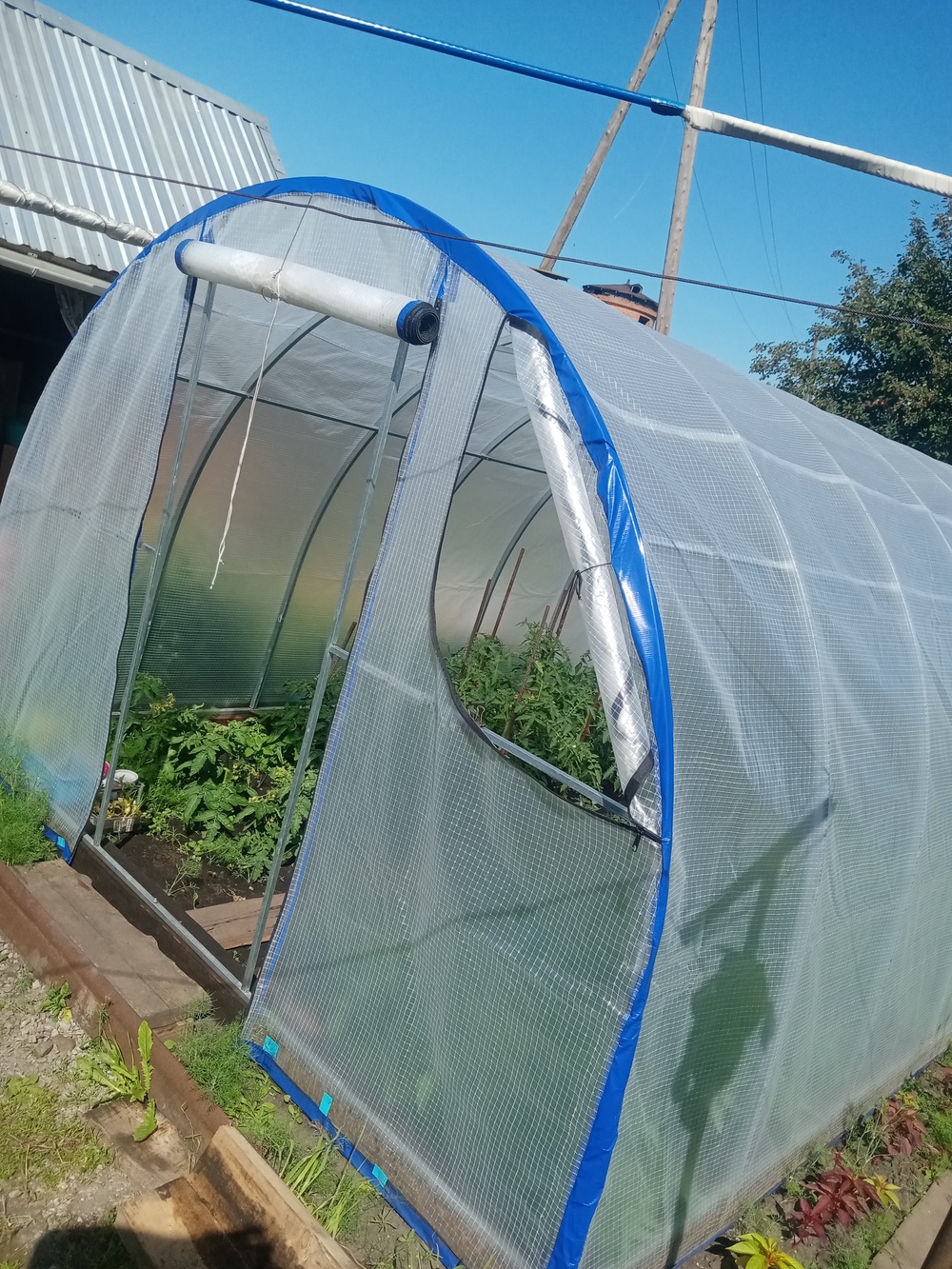 Теплица "Урожайная" с чехлом из армированной плёнки  