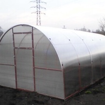 Теплица "Ирина" из чёрного металла покрыта грунтом от 25 000